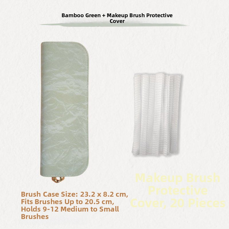 Θήκη αποθήκευσης πινέλων μακιγιάζ – ναϊλον τρίχες, ταξιδιωτική θήκη με φερμουάρ, κατάλληλη για eyeliner, μολύβι φρυδιών και στυλό μανικιούρ