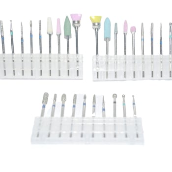 Alat za brušenje površine nokta, set od 10 komada, ruski stil manikure poliranje i uklanjanje mrtve kože, metalni alat