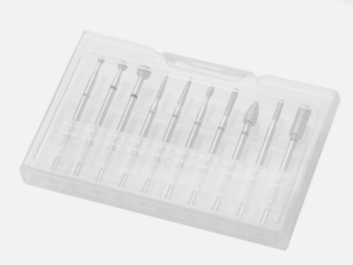 Alat za brušenje površine nokta, set od 10 komada, ruski stil manikure poliranje i uklanjanje mrtve kože, metalni alat