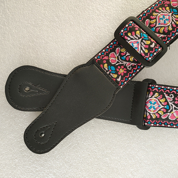 Гитарна презрамка - полиестер+PU, модел 666-1, марка Leshun, за музикални инструменти