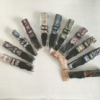 Гитарна презрамка - полиестер+PU, модел 666-1, марка Leshun, за музикални инструменти