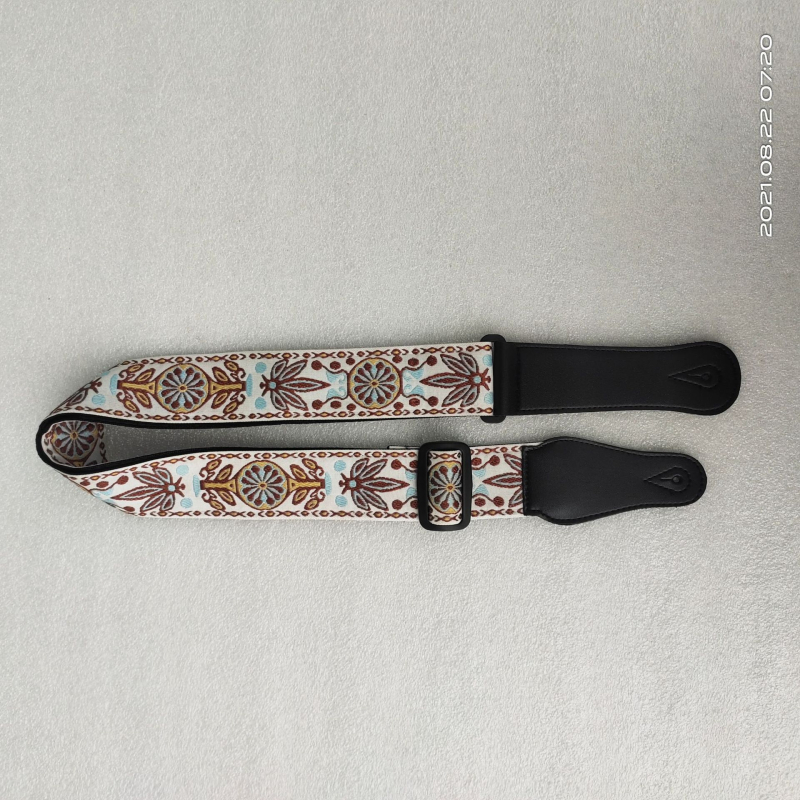 Гитарна презрамка - полиестер+PU, модел 666-1, марка Leshun, за музикални инструменти