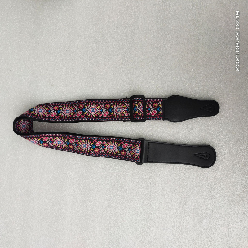 Гитарна презрамка - полиестер+PU, модел 666-1, марка Leshun, за музикални инструменти