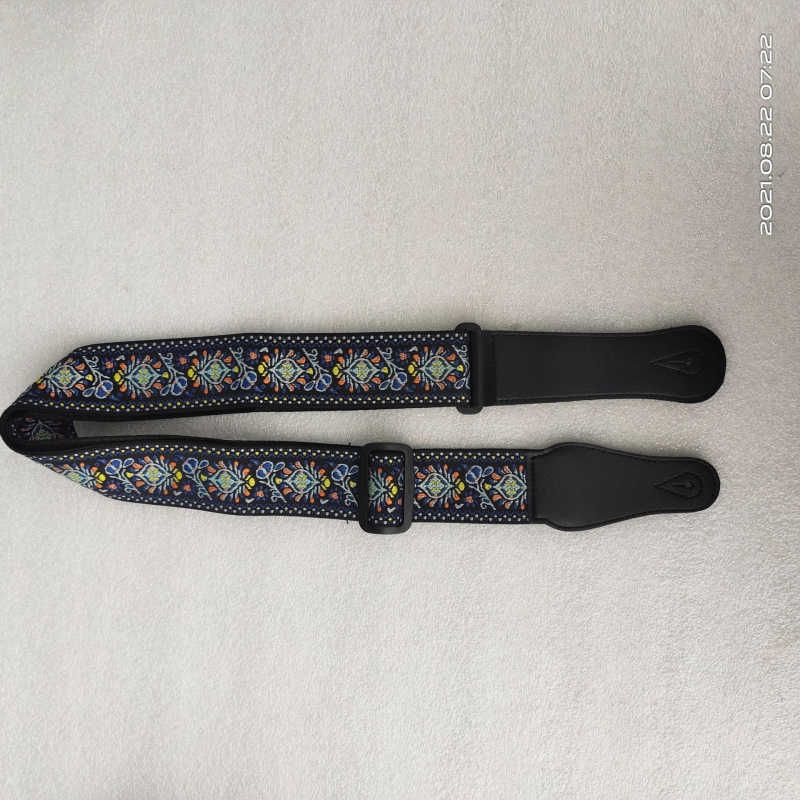 Гитарна презрамка - полиестер+PU, модел 666-1, марка Leshun, за музикални инструменти