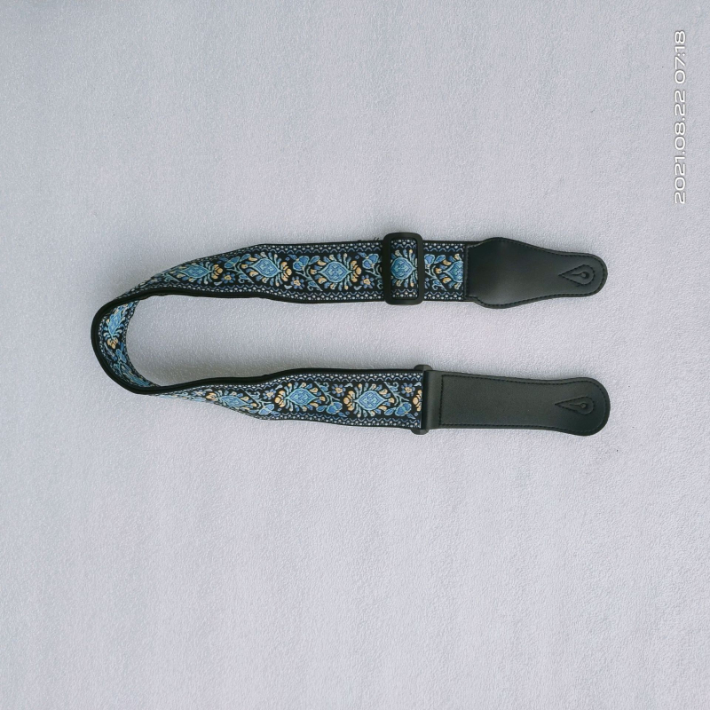 Гитарна презрамка - полиестер+PU, модел 666-1, марка Leshun, за музикални инструменти