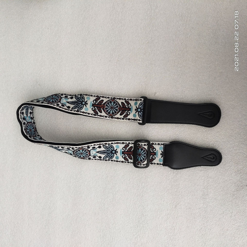 Гитарна презрамка - полиестер+PU, модел 666-1, марка Leshun, за музикални инструменти