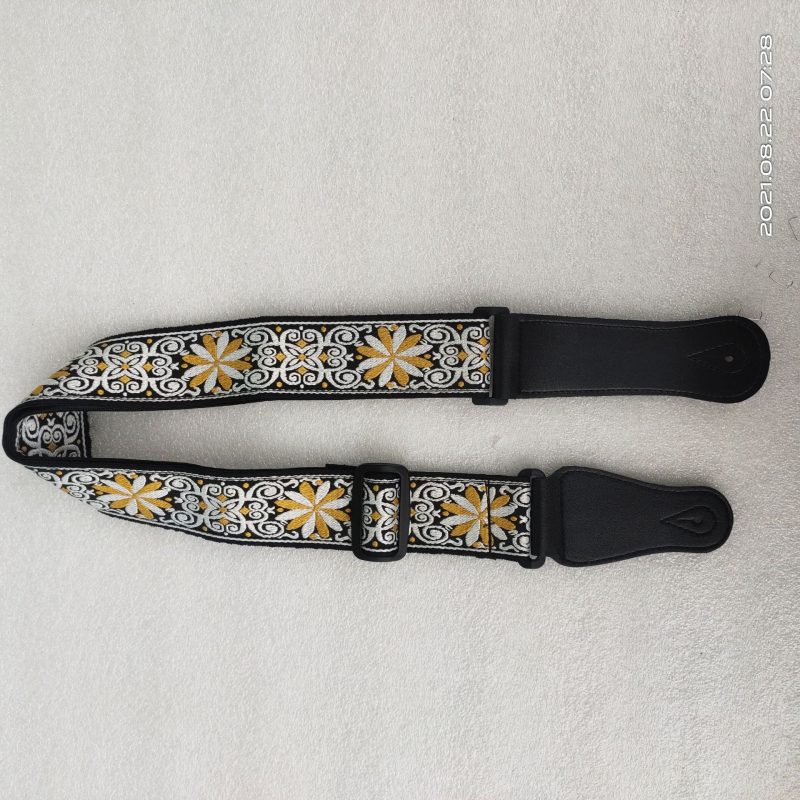 Гитарна презрамка - полиестер+PU, модел 666-1, марка Leshun, за музикални инструменти