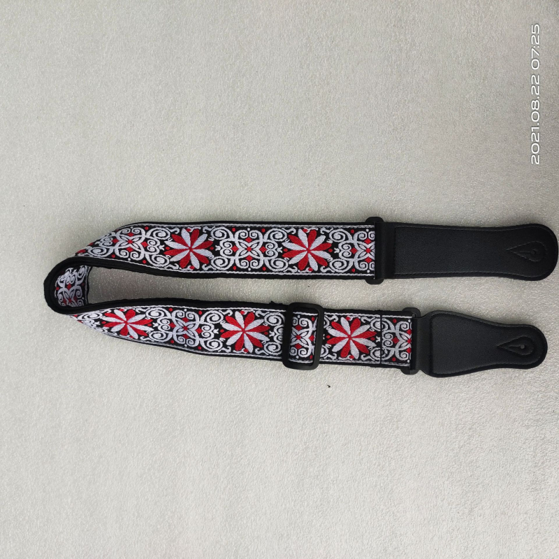 Гитарна презрамка - полиестер+PU, модел 666-1, марка Leshun, за музикални инструменти