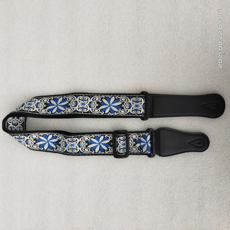 Гитарна презрамка - полиестер+PU, модел 666-1, марка Leshun, за музикални инструменти