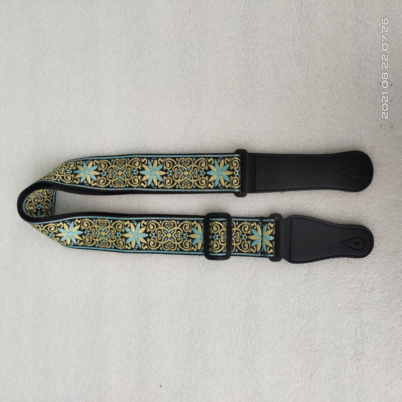 Гитарна презрамка - полиестер+PU, модел 666-1, марка Leshun, за музикални инструменти