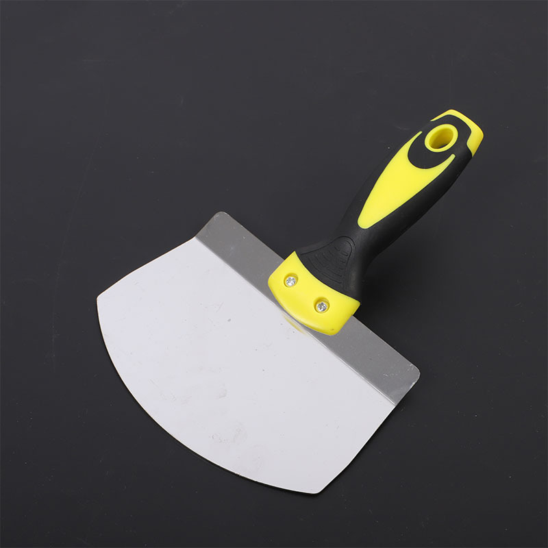 Spatula din oțel inoxidabil cu mâner din plastic, serie cu mai multe specificații pentru construcții și decorare.