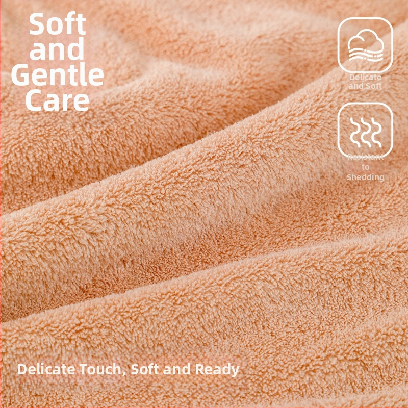 Καπέλο μαλλιών από φλις κοραλλιού για ενήλικες, αντιβακτηριακό, απορροφητικό, γρήγορο στέγνωμα, ύφανση απλού ιστού, 80–99 g