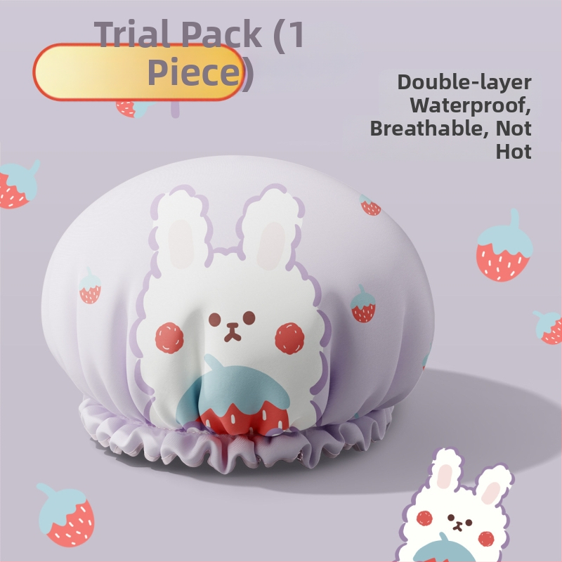 Sprchová čiapka z EVA, trojrozmerná, odolná voči vlhkosti, proti oleju a dymu, zosilnený dvojitý plášť