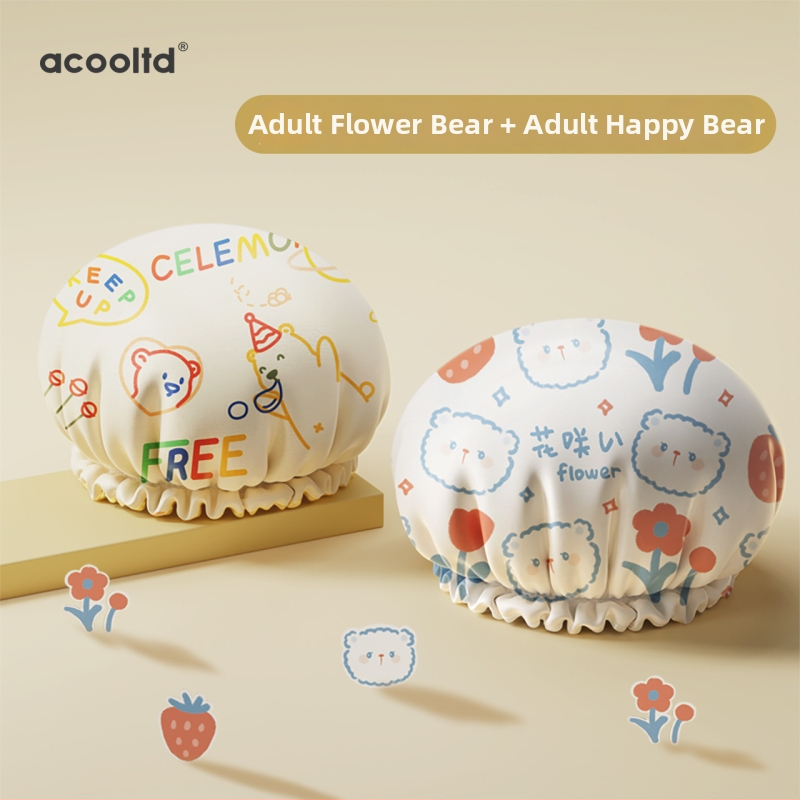 Sprchová čiapka z EVA, trojrozmerná, odolná voči vlhkosti, proti oleju a dymu, zosilnený dvojitý plášť