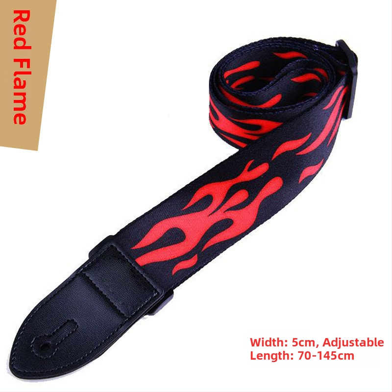 Gitarový popruh, nastaviteľný, s potlačiteľným logom, PU koža, polyesterovo-bavlnený materiál, model 666-2