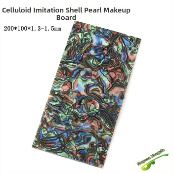 Dekoratívna platňa hlavy gitary s perlovým inlayom a mušľovou vložkou, ABS materiál