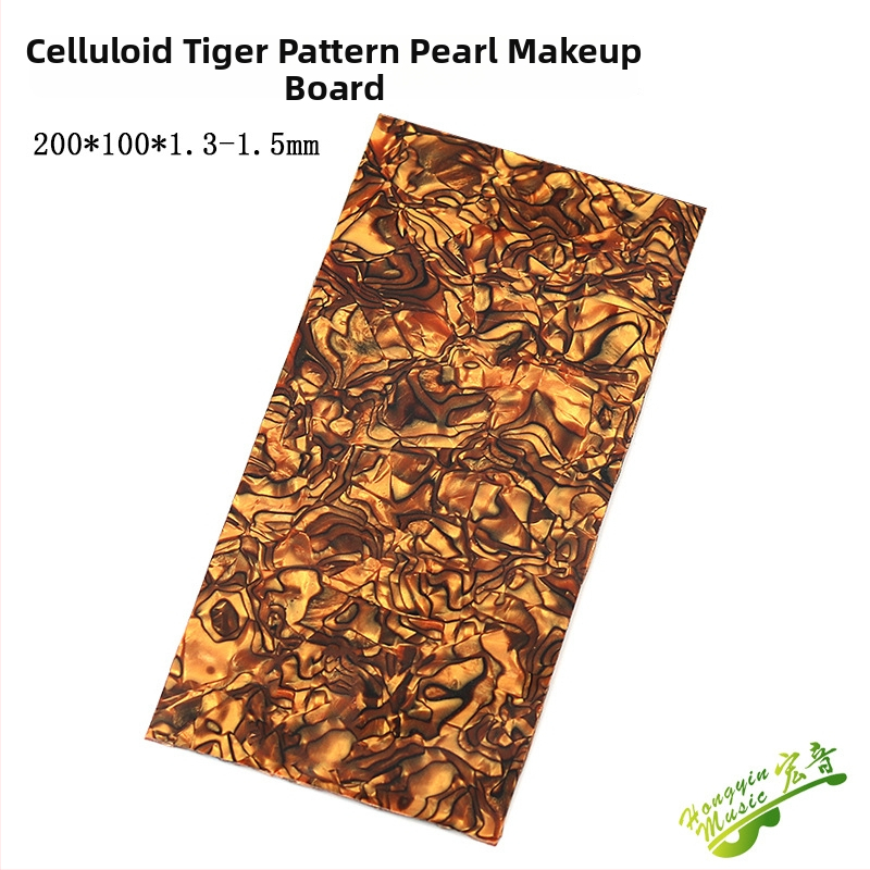 Dekoratívna platňa hlavy gitary s perlovým inlayom a mušľovou vložkou, ABS materiál