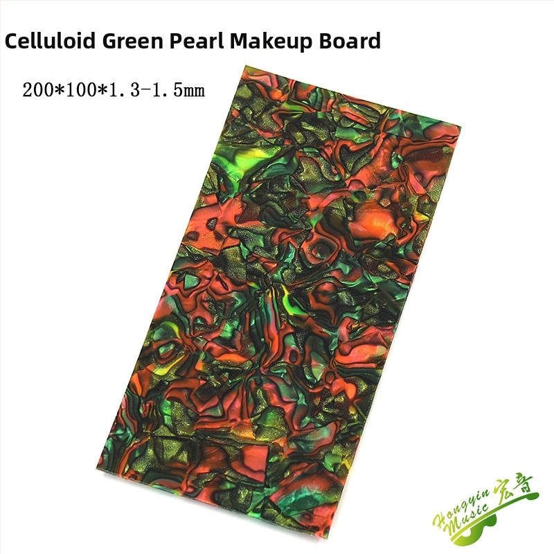 Dekoratívna platňa hlavy gitary s perlovým inlayom a mušľovou vložkou, ABS materiál