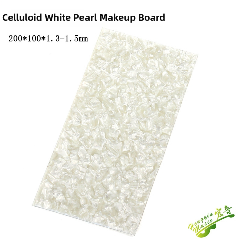 Dekoratívna platňa hlavy gitary s perlovým inlayom a mušľovou vložkou, ABS materiál