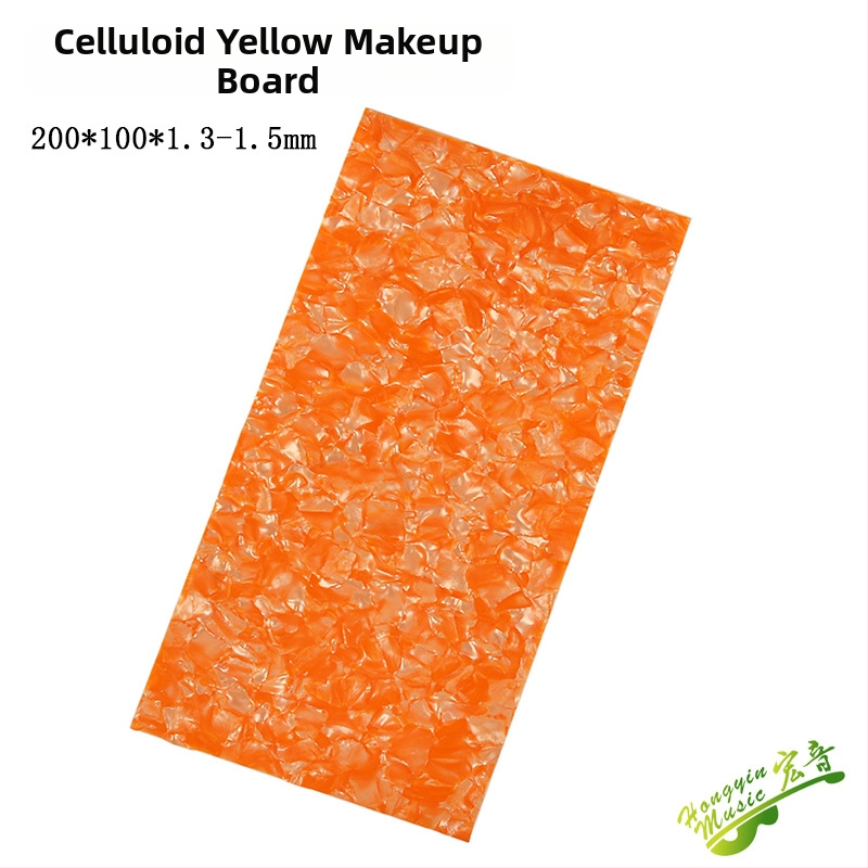 Dekoratívna platňa hlavy gitary s perlovým inlayom a mušľovou vložkou, ABS materiál