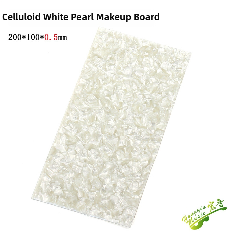 Dekoratívna platňa hlavy gitary s perlovým inlayom a mušľovou vložkou, ABS materiál