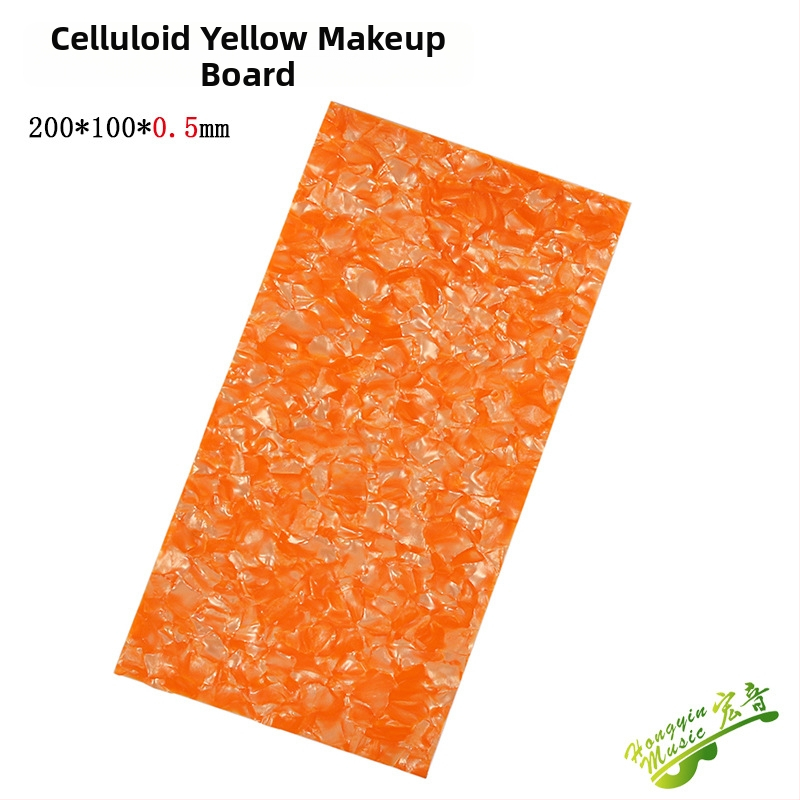 Dekoratívna platňa hlavy gitary s perlovým inlayom a mušľovou vložkou, ABS materiál