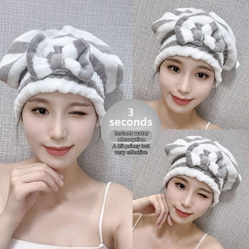 Čiapka na sušenie vlasov - PE materiál, pre deti, kórejský štýl, opakovane použiteľná