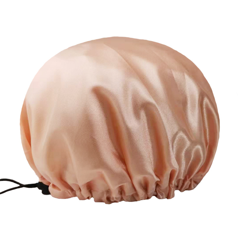 Prilagodljiva dvostruka kapa za tuširanje za odrasle i djecu, crtački stil, PE materijal, vodootporna, otporna na ulje i prašinu, otisak logotipa, mogućnost prilagodbe