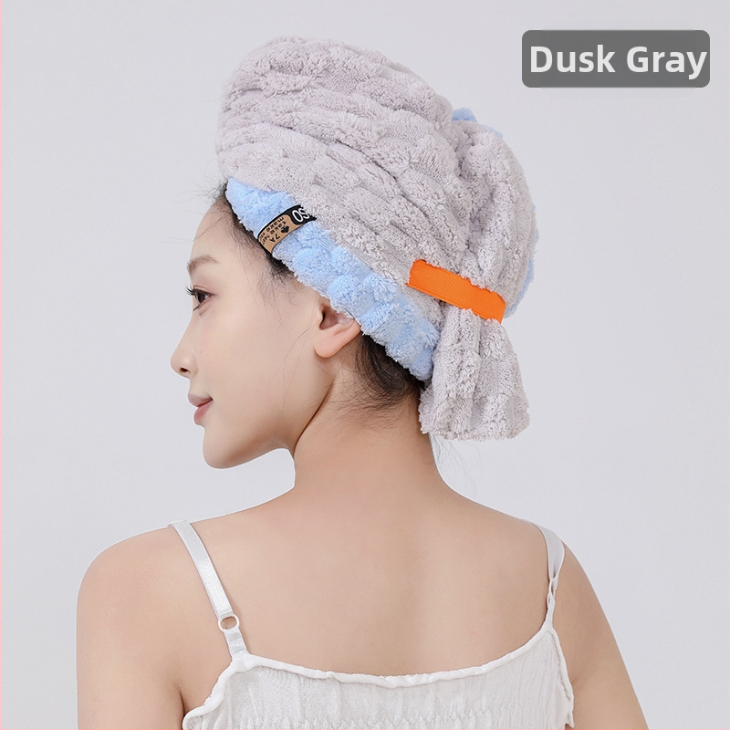 Κεφαλόδεσμος για στέγνωμα μαλλιών με φαρδύ τελείωμα - εξαιρετικά απορροφητικό coral fleece, 150D, 80–99 g, γρήγορο στέγνωμα
