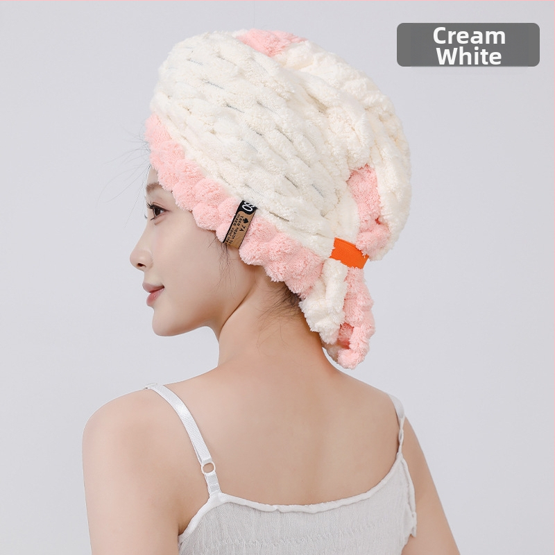 Κεφαλόδεσμος για στέγνωμα μαλλιών με φαρδύ τελείωμα - εξαιρετικά απορροφητικό coral fleece, 150D, 80–99 g, γρήγορο στέγνωμα