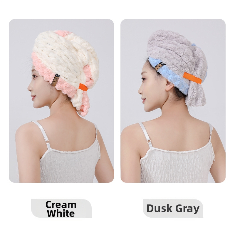 Κεφαλόδεσμος για στέγνωμα μαλλιών με φαρδύ τελείωμα - εξαιρετικά απορροφητικό coral fleece, 150D, 80–99 g, γρήγορο στέγνωμα