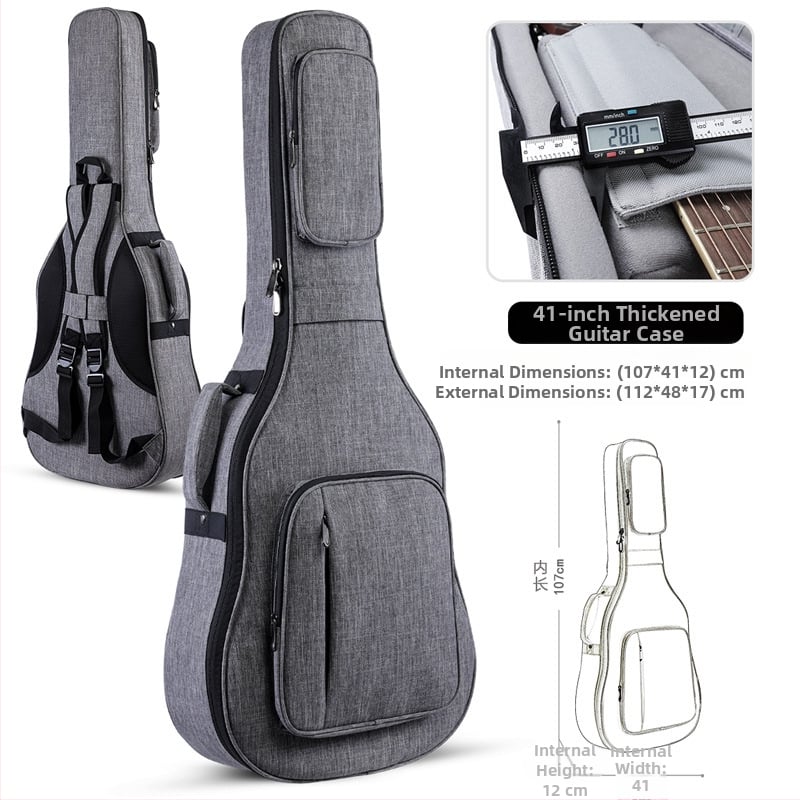 Τσάντα κιθάρας Ruizrui από Oxford ύφασμα, επένδυση Nylon, ιμάντας ώμου με αερόστρωμα, αστικός μινιμαλιστικός σχεδιασμός