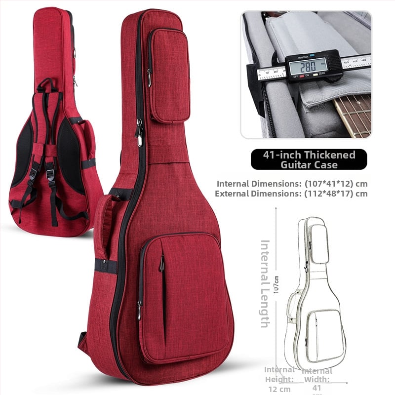 Τσάντα κιθάρας Ruizrui από Oxford ύφασμα, επένδυση Nylon, ιμάντας ώμου με αερόστρωμα, αστικός μινιμαλιστικός σχεδιασμός