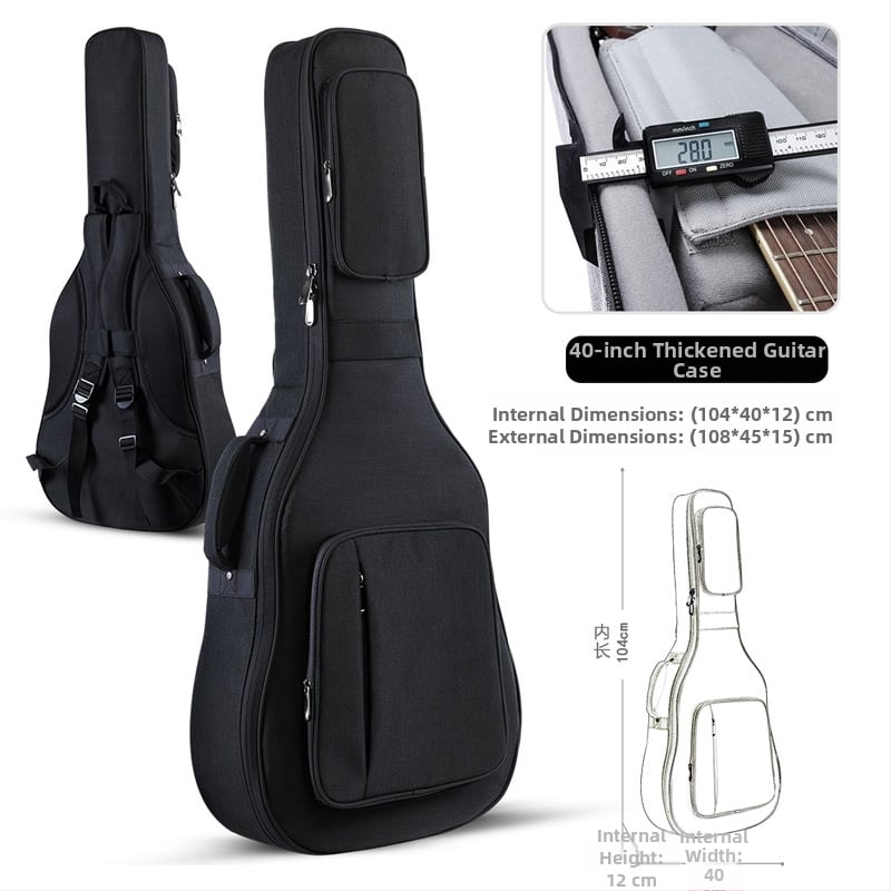 Τσάντα κιθάρας Ruizrui από Oxford ύφασμα, επένδυση Nylon, ιμάντας ώμου με αερόστρωμα, αστικός μινιμαλιστικός σχεδιασμός