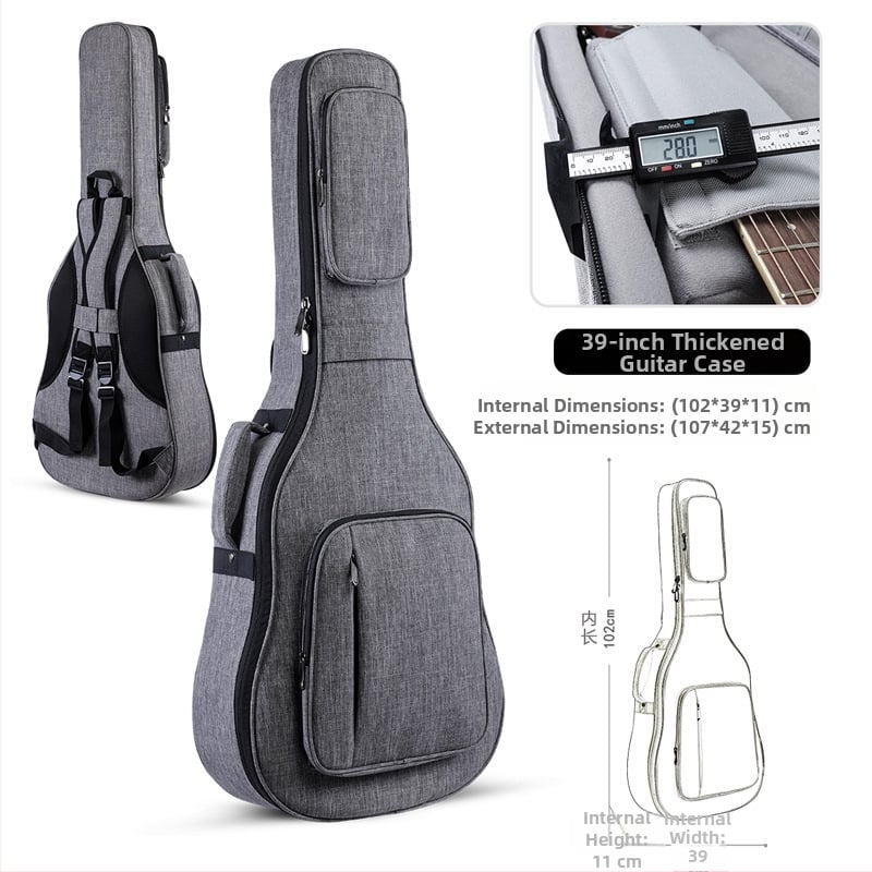 Τσάντα κιθάρας Ruizrui από Oxford ύφασμα, επένδυση Nylon, ιμάντας ώμου με αερόστρωμα, αστικός μινιμαλιστικός σχεδιασμός