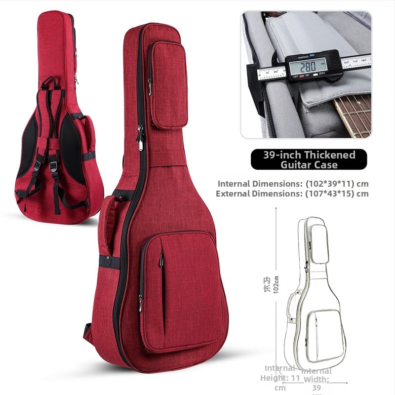 Τσάντα κιθάρας Ruizrui από Oxford ύφασμα, επένδυση Nylon, ιμάντας ώμου με αερόστρωμα, αστικός μινιμαλιστικός σχεδιασμός