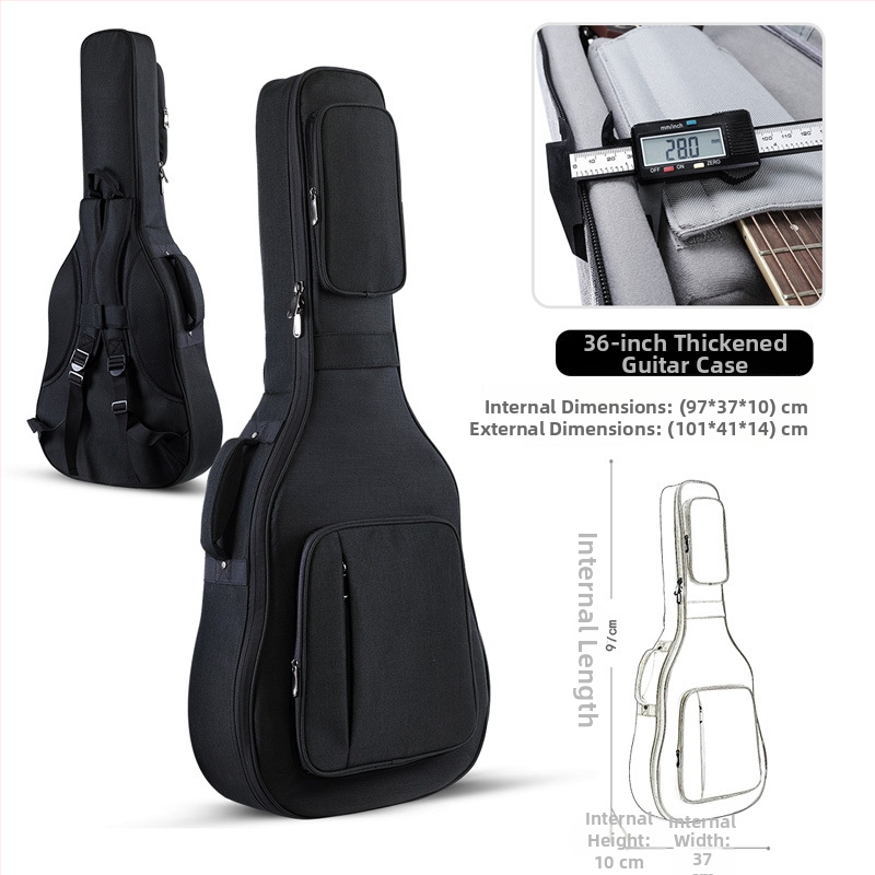 Τσάντα κιθάρας Ruizrui από Oxford ύφασμα, επένδυση Nylon, ιμάντας ώμου με αερόστρωμα, αστικός μινιμαλιστικός σχεδιασμός