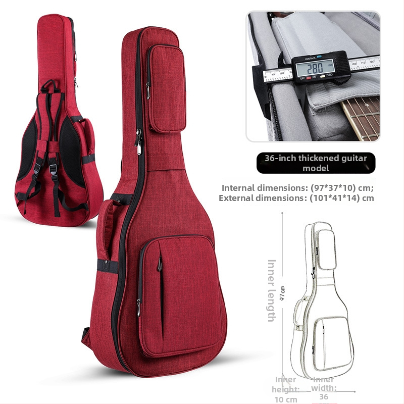 Τσάντα κιθάρας Ruizrui από Oxford ύφασμα, επένδυση Nylon, ιμάντας ώμου με αερόστρωμα, αστικός μινιμαλιστικός σχεδιασμός