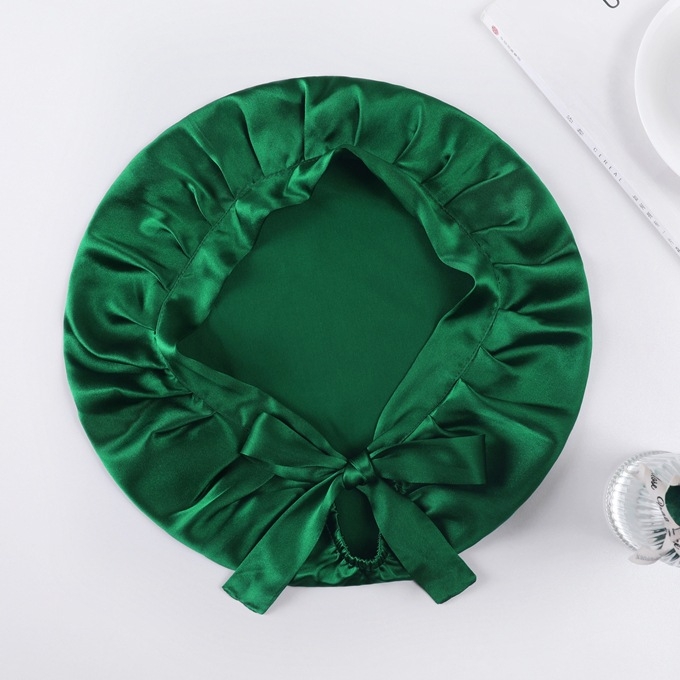 Satenska noćna kapa za kosu, prilagodljiva, marka Jia Yunda Silk, neto težina 27