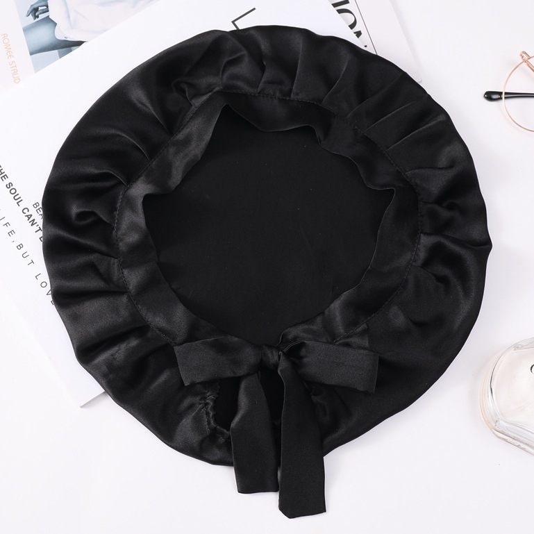 Satenska noćna kapa za kosu, prilagodljiva, marka Jia Yunda Silk, neto težina 27