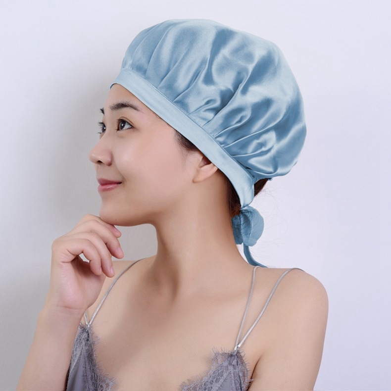 Satenska noćna kapa za kosu, prilagodljiva, marka Jia Yunda Silk, neto težina 27