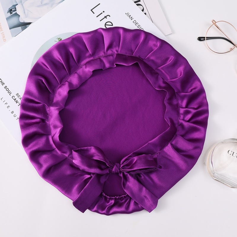 Satenska noćna kapa za kosu, prilagodljiva, marka Jia Yunda Silk, neto težina 27