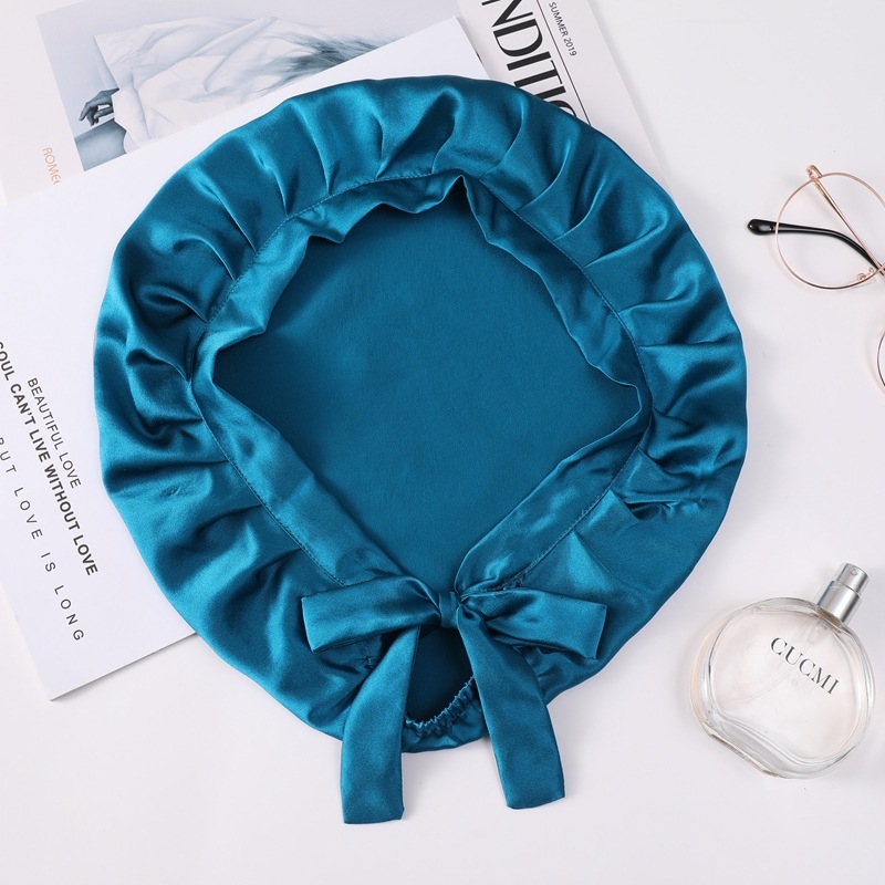 Satenska noćna kapa za kosu, prilagodljiva, marka Jia Yunda Silk, neto težina 27