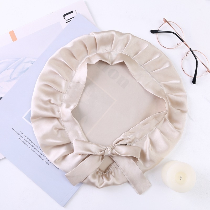 Satenska noćna kapa za kosu, prilagodljiva, marka Jia Yunda Silk, neto težina 27