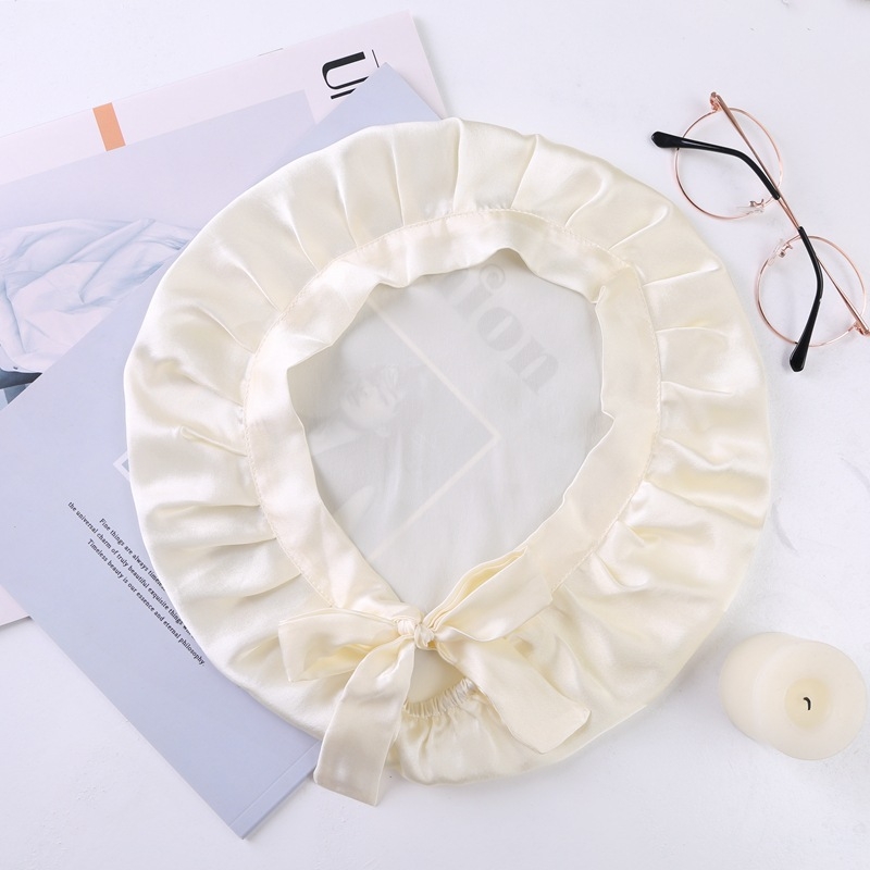 Satenska noćna kapa za kosu, prilagodljiva, marka Jia Yunda Silk, neto težina 27