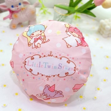 Dvodijelna kapica za tuširanje za odrasle, Kuromi crtani stil, PVC materijal, višekratna upotreba