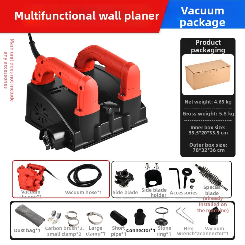 Elektromos falipplaner – közvetlen hajtás, 220V dugaszolható tápegység