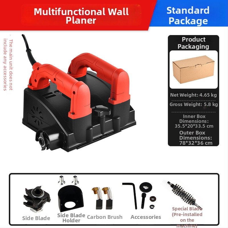 Elektromos falipplaner – közvetlen hajtás, 220V dugaszolható tápegység