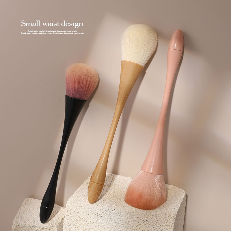 Perie de praf pentru arta unghiilor, cu mâner lung – perie de curățare pentru salonul de manichiură, 24.9 g, marcă autohtonă