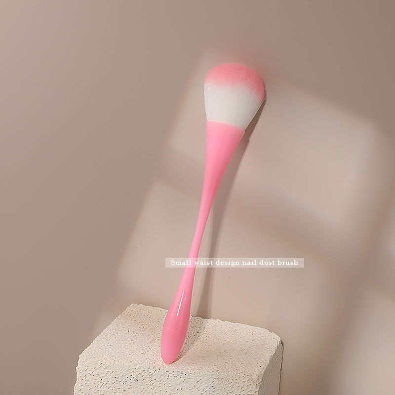 Perie de praf pentru arta unghiilor, cu mâner lung – perie de curățare pentru salonul de manichiură, 24.9 g, marcă autohtonă